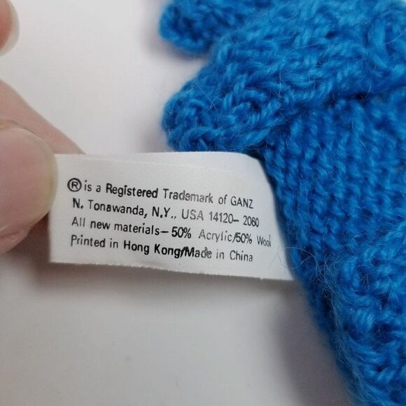 Vintage Tiny Blue Knit Sweater Cardigan Cottage Collectables for Bear or Doll - Picture 4 of 6